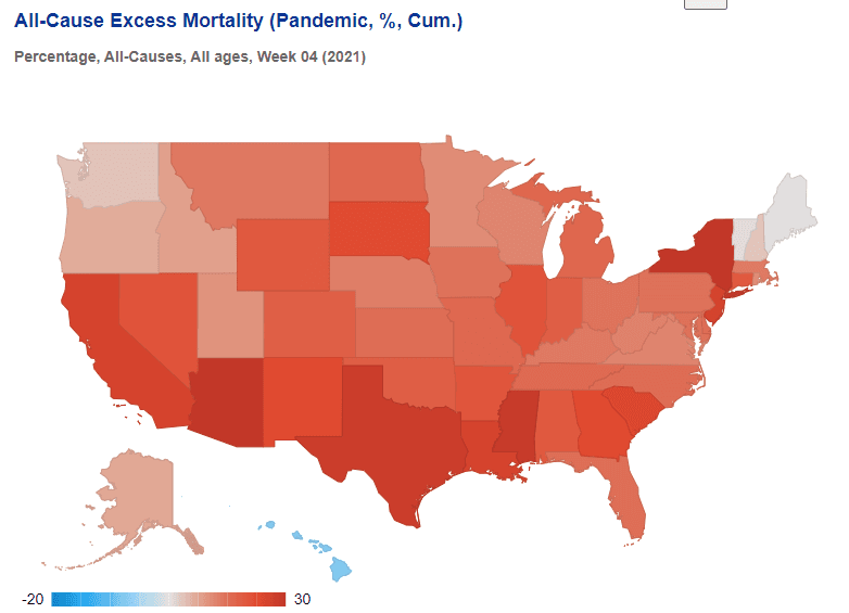 All-Cause Excess Mortality 2021