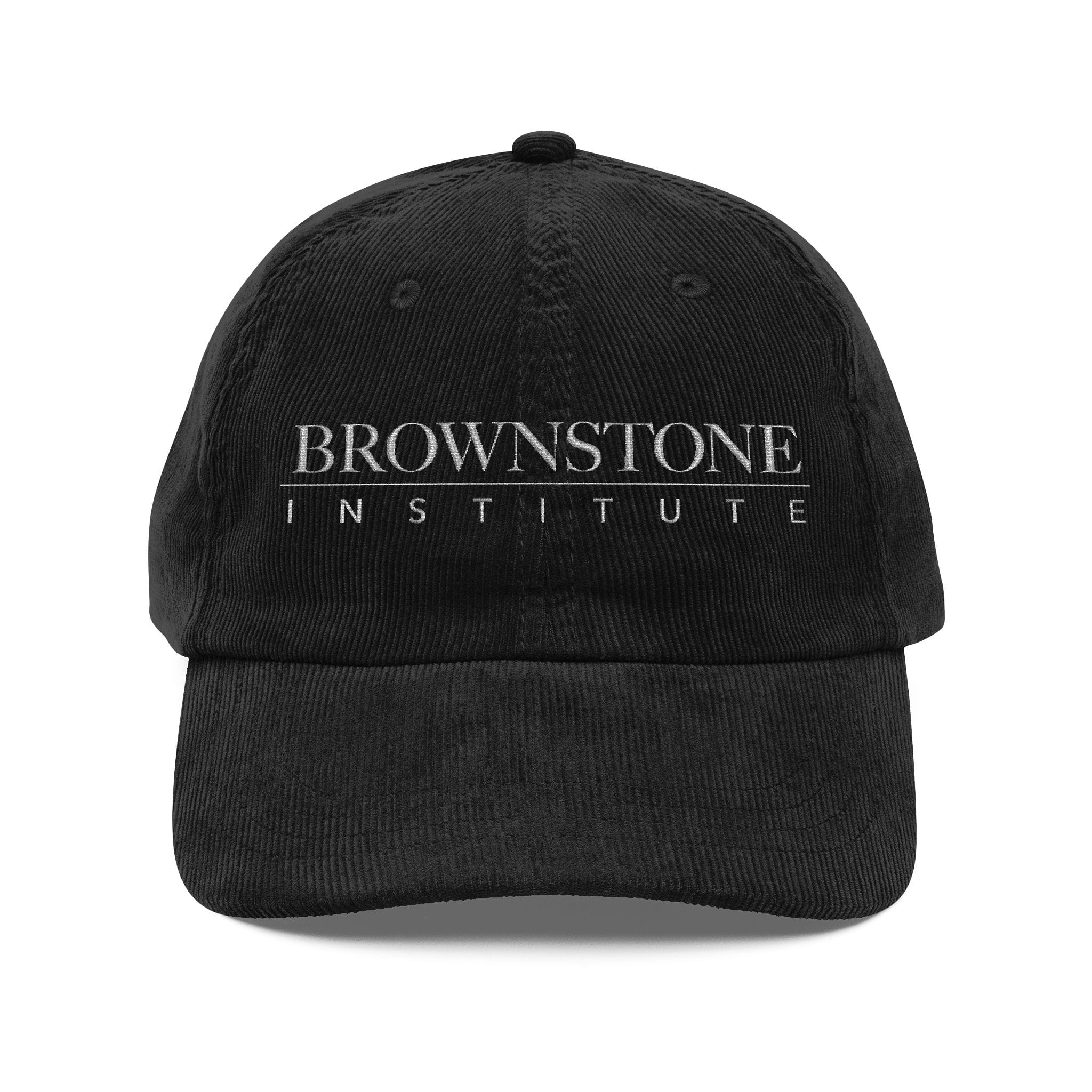Vintage Corduroy Baseball Cap - Brownstone Institute Embroidery - Image 6