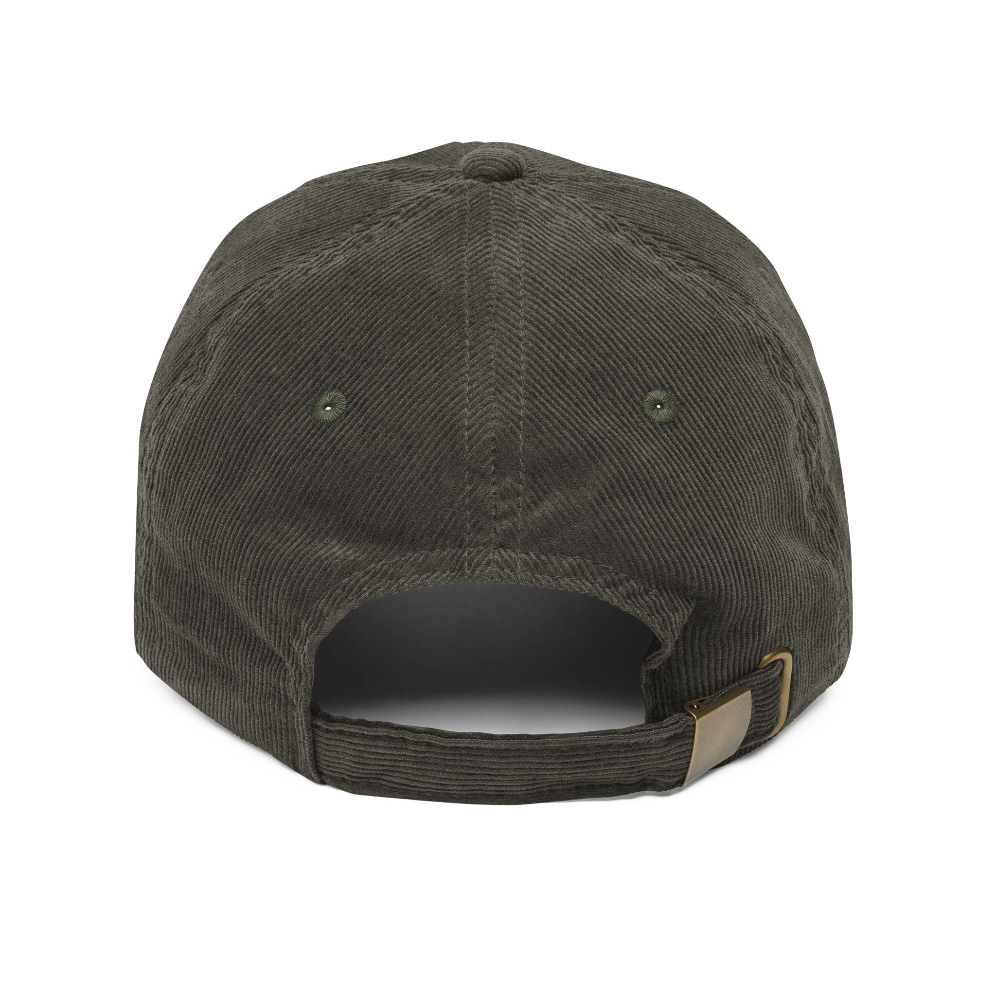 Vintage Corduroy Baseball Cap - Brownstone Institute Embroidery - Image 3